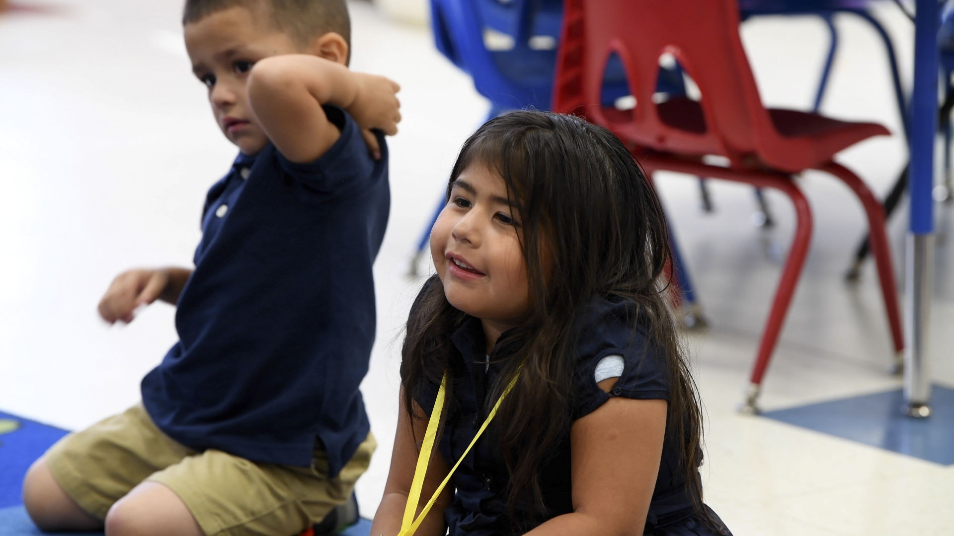 Frank and Wilson elementary 4K first day